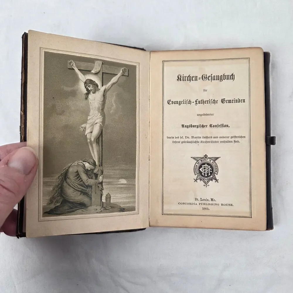 Kirchen-Gesangbuch 1905 Concordia Publishing House German Hymnal Antique